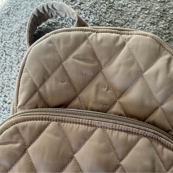 Vera Bradley Small Banbury Backpack | Tiger’s Eye | Polyester Twill - Picture 9 of 12